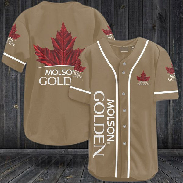 Buildercar - Vintage Molson Golden Beer Baseball Jersey