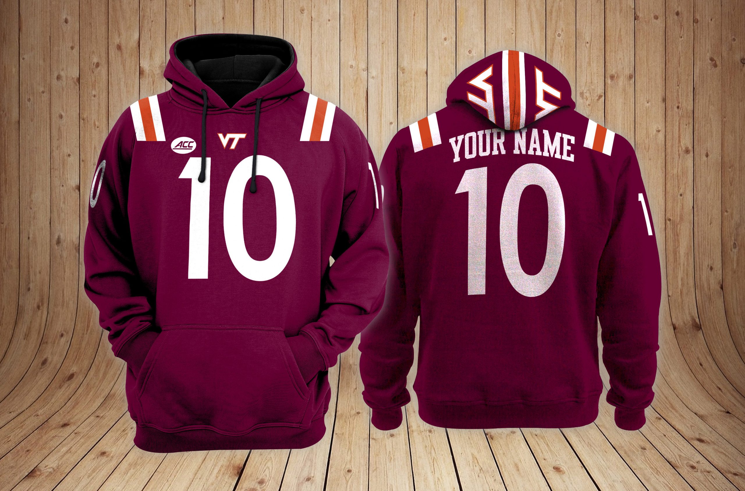Buildercar - Virginia Tech Hokies football NCAA Custom 3D Hoodie PT19184