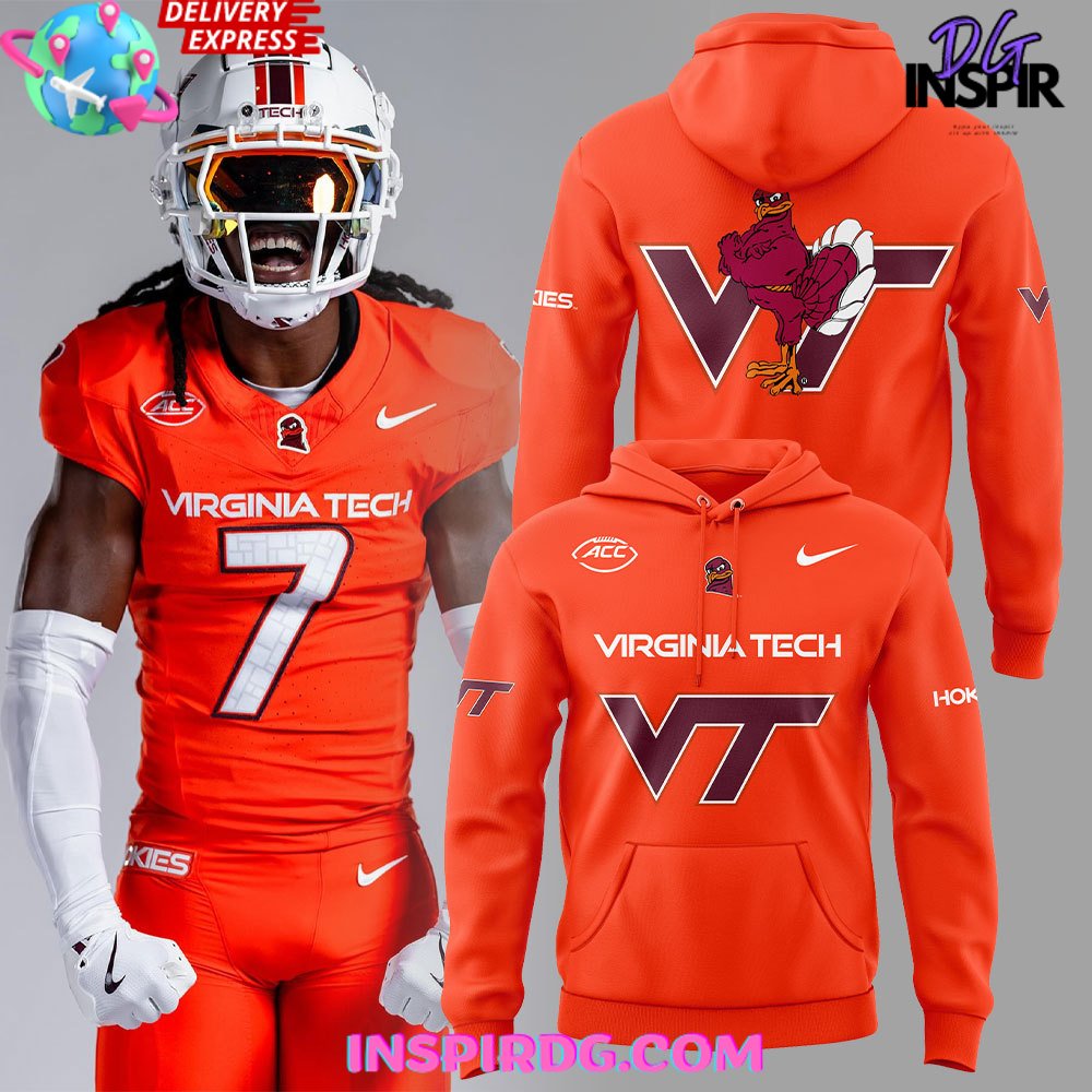 Buildercar - Virginia Tech Hokies New Uniform 2025-25 Orange Sweatshirt Hoodie