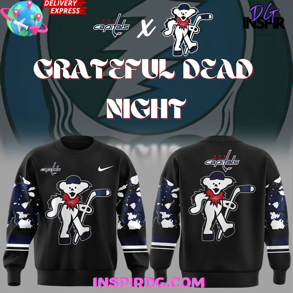 Buildercar - Washington Capitals Grateful Dead Night Edition Sweatshirt Hoodie