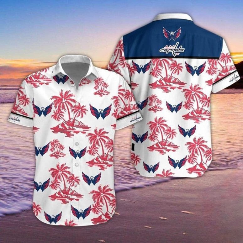 Buildercar - Washington Capitals Island Breeze Hawaiian Shirt