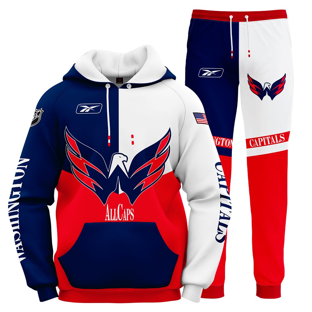 Buildercar - Washington Capitals NHL Team Sport Hoodie Tracksuit