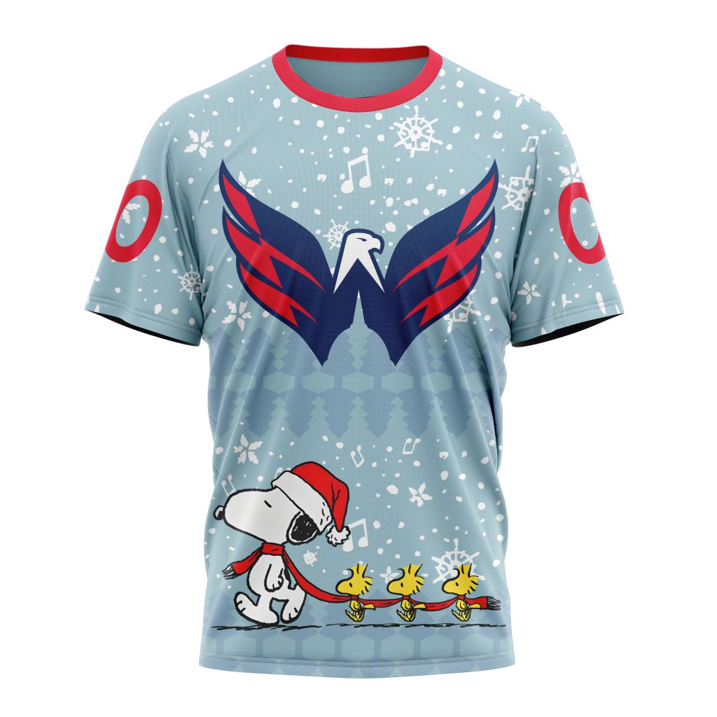 Buildercar - Washington Capitals Special Peanuts Christmas Design Style 402 NHL T-shirt