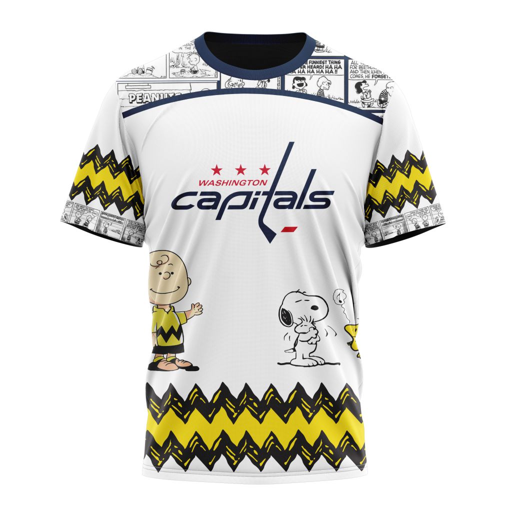 Buildercar - Washington Capitals Special Peanuts Design Style 302 NHL T-shirt