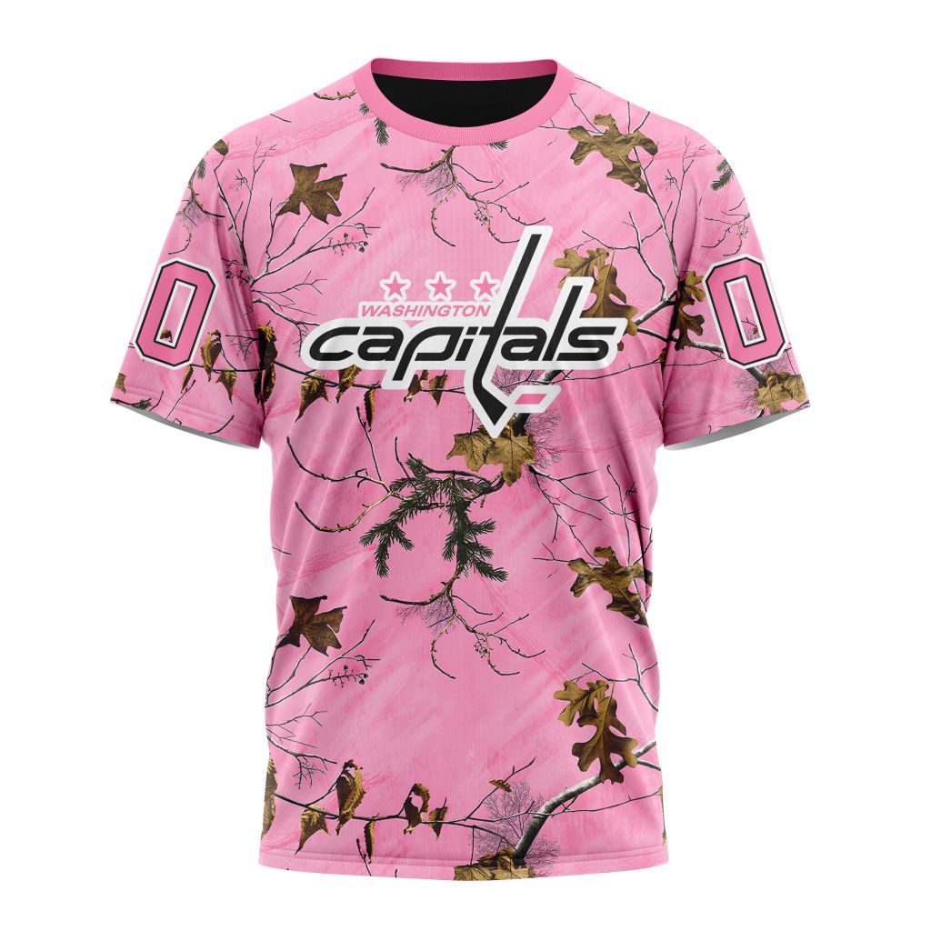 Buildercar - Washington Capitals Special Realtree Pink Camouflage Design Style 401 NHL T-shirt