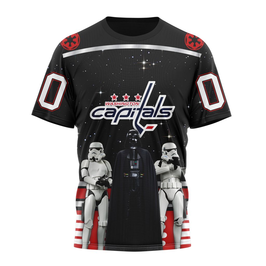Buildercar - Washington Capitals Special Star Wars Design May The 4th Be With You Personalized Name And Number T-Shirt