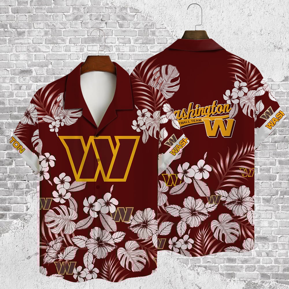Buildercar - Washington Commanders 2023 AOP Hawaiian Shirt V40