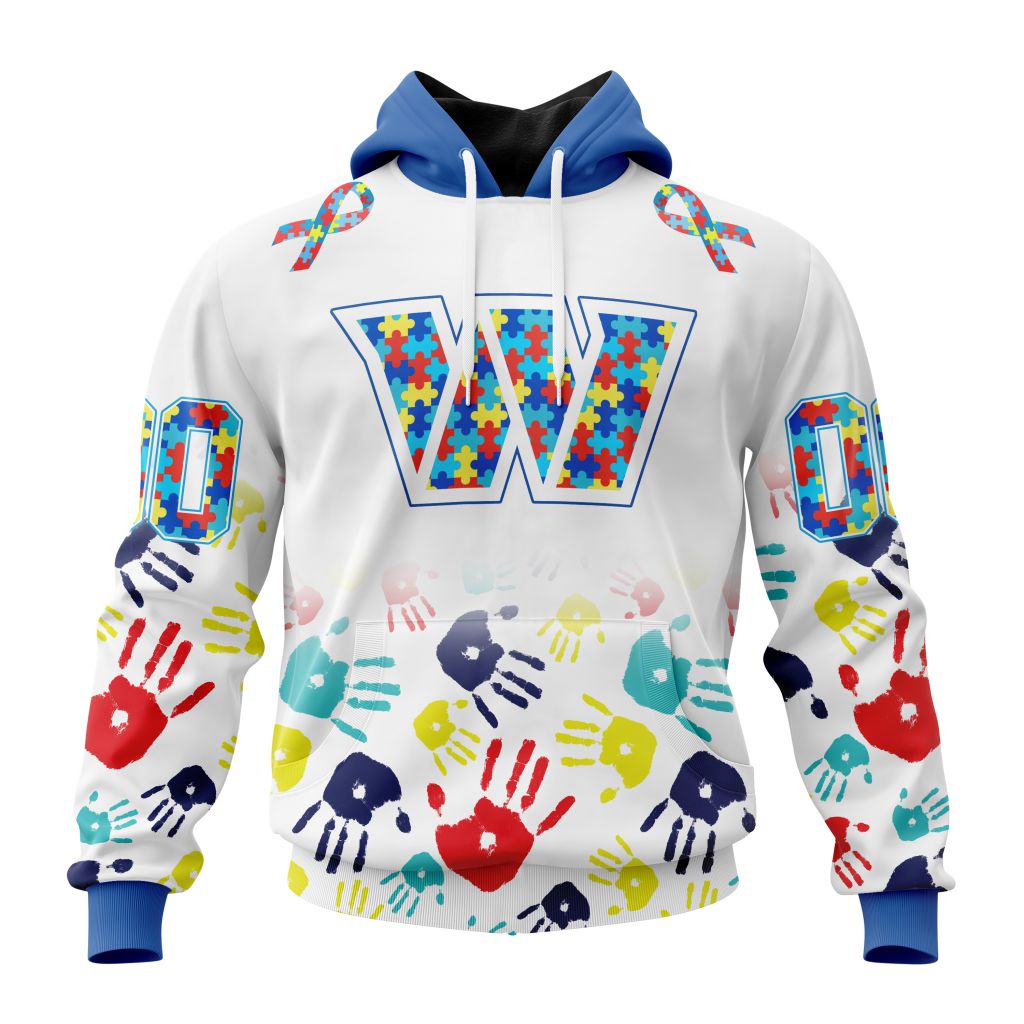 Buildercar - Washington Commanders Autism NFL Football Team Hoodie