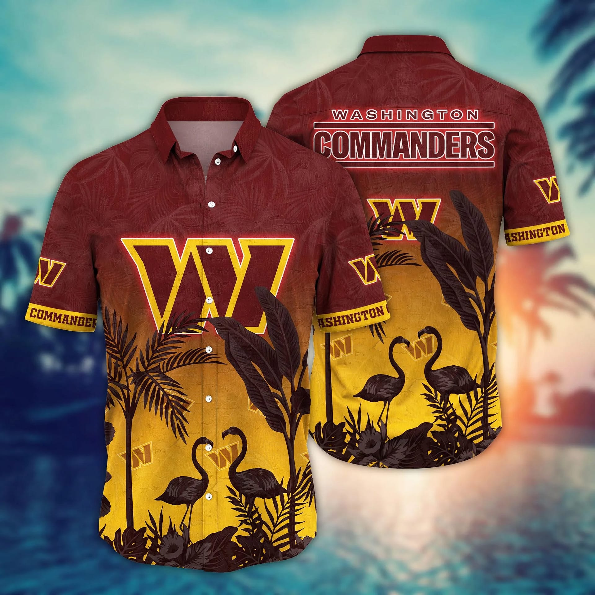Buildercar - Washington Commanders Balltime NFL Football Team Hawaiian Shirt