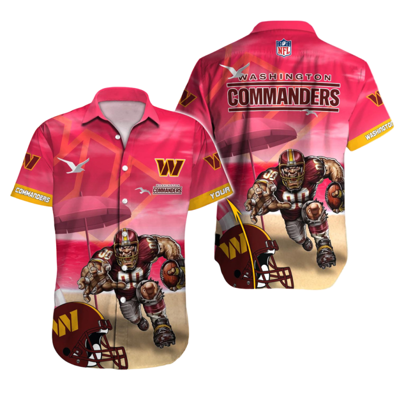 Buildercar - Washington Commanders Gridiron Warrior Hawaiian Shirt