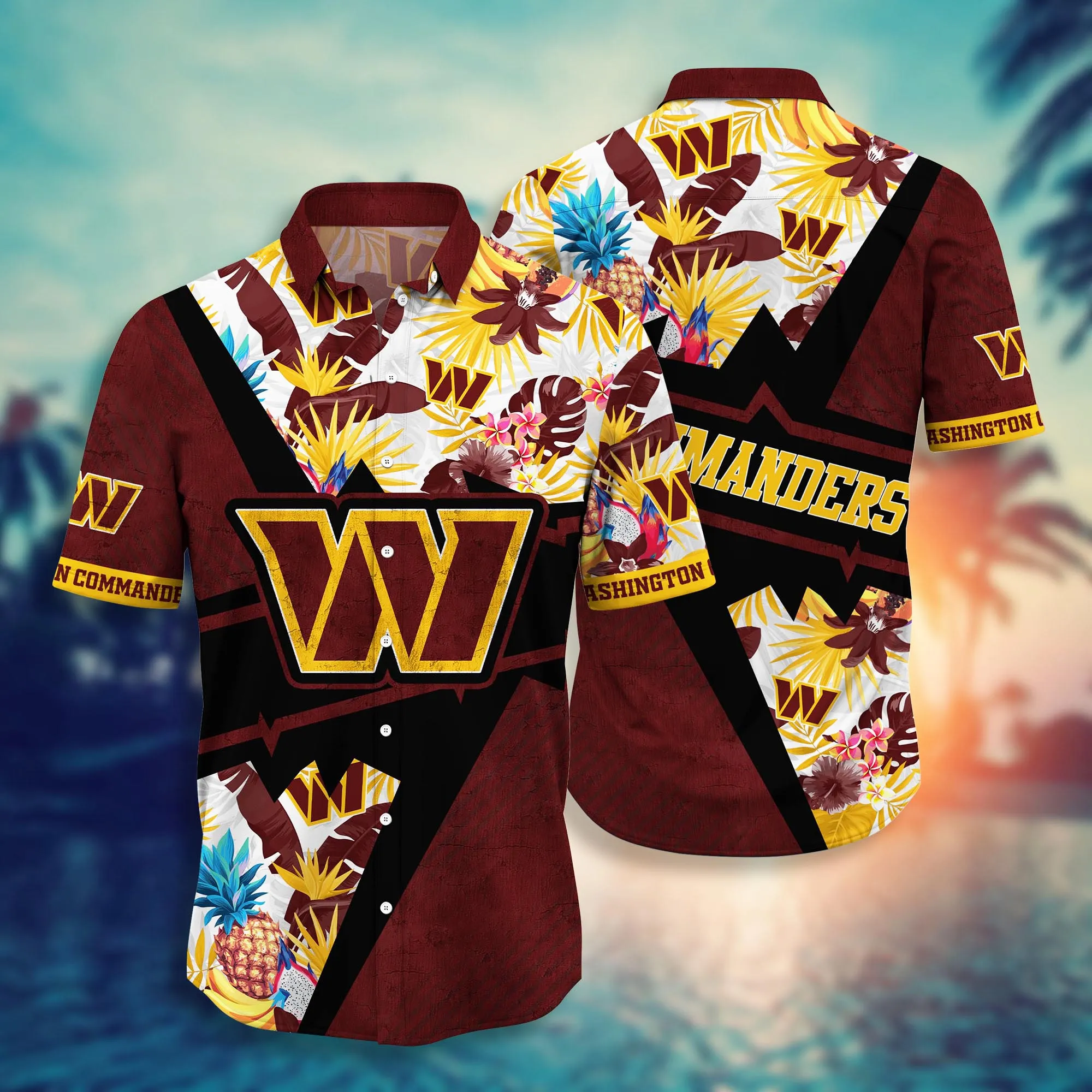Buildercar - Washington Commanders High Season NFL Football Team Hawaiian Shirt