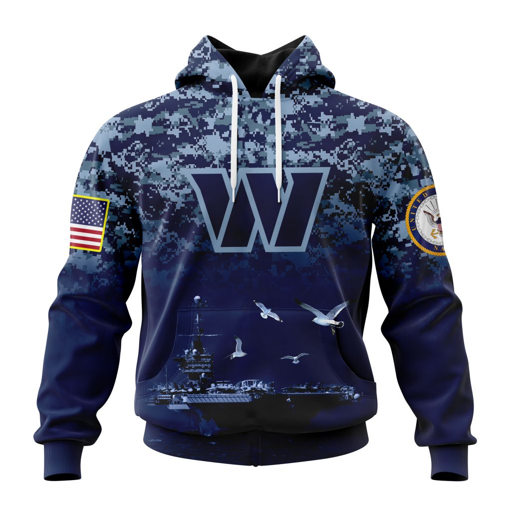 Buildercar - Washington Commanders Navy Camo V1 NFL Football Team Hoodie
