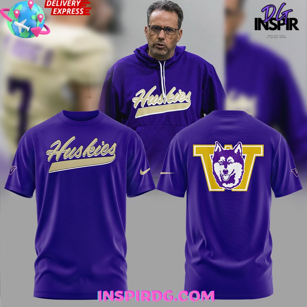Buildercar - Washington Huskies Head Coach Limited Purple NHL T-shirt