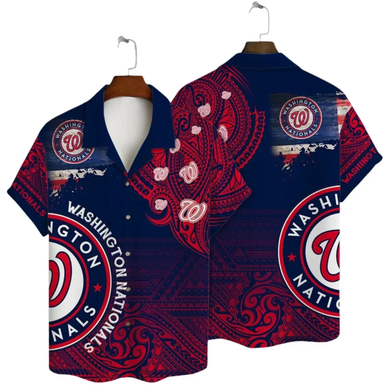 Buildercar - Washington Nationals Beachfront Bliss Hawaiian Shirt