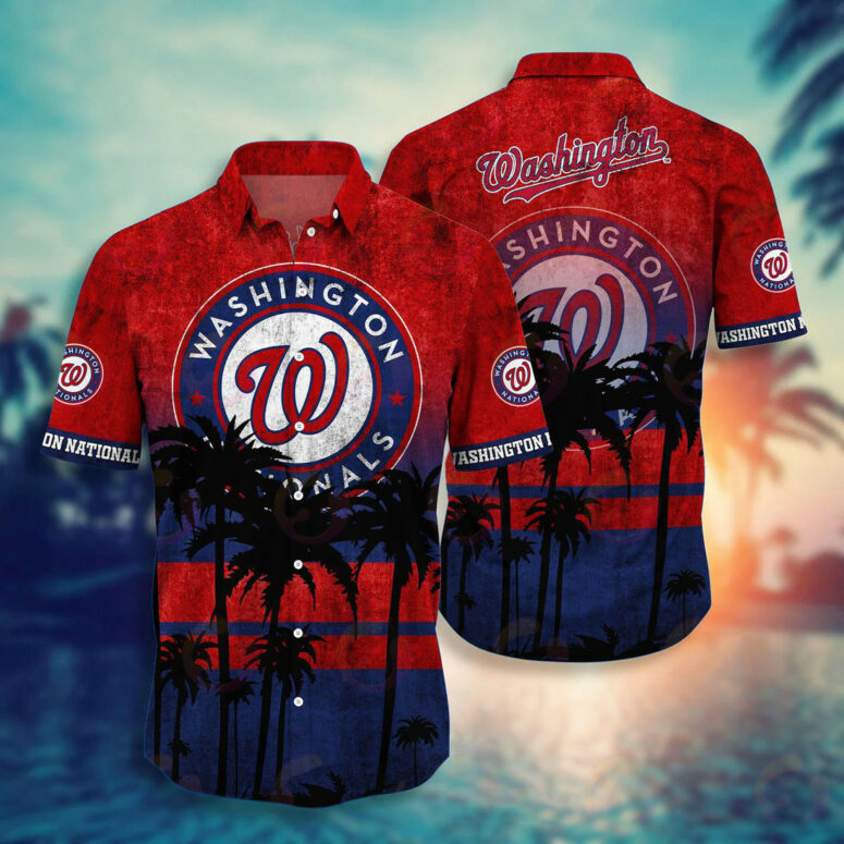 Buildercar - Washington Nationals Capital Paradise Hawaiian Shirt