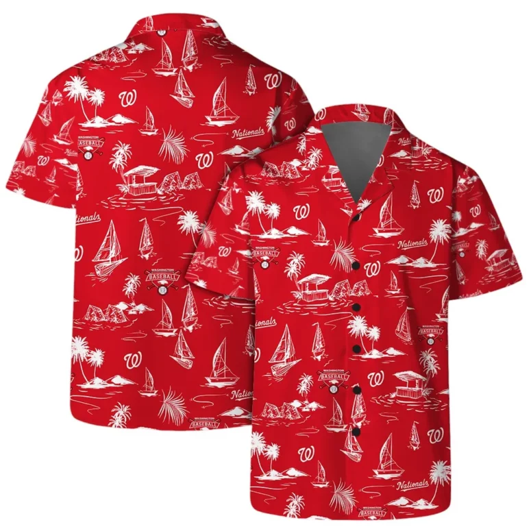 Buildercar - Washington Nationals Capital Tropics Hawaiian Shirt