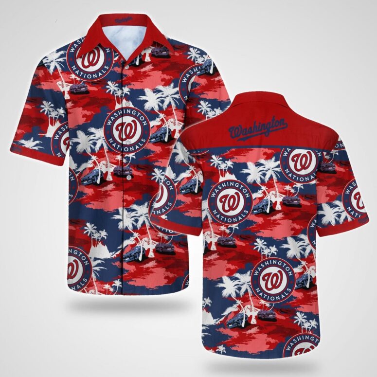 Buildercar - Washington Nationals Coastal Dream Hawaiian Shirt