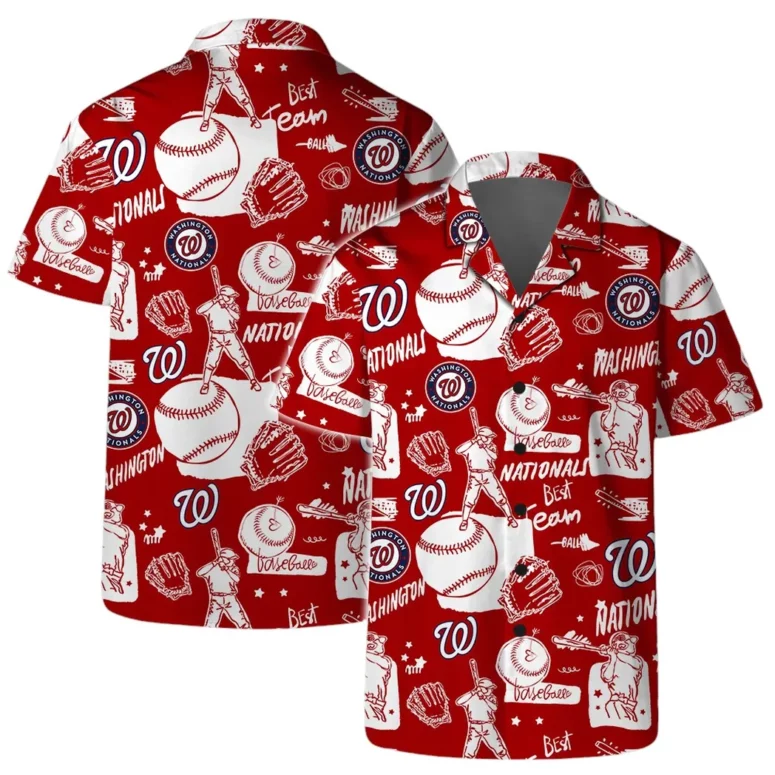 Buildercar - Washington Nationals Coastal Escape Hawaiian Shirt