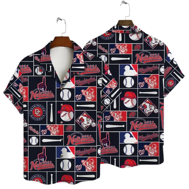 Buildercar - Washington Nationals Funny Icon Hawaiian Shirt