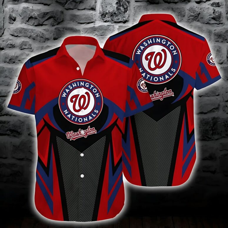 Buildercar - Washington Nationals Island Breeze Hawaiian Shirt