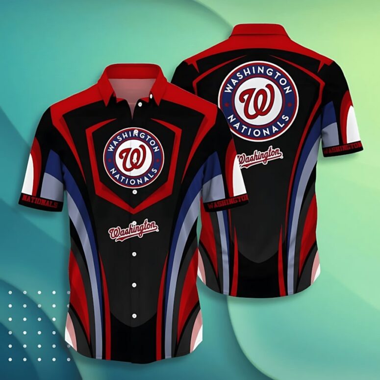 Buildercar - Washington Nationals Ocean Wave Hawaiian Shirt