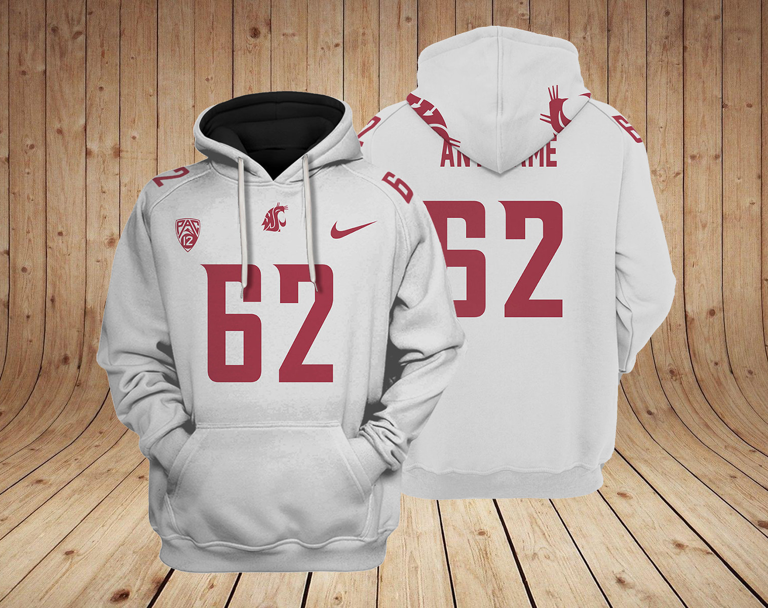 Buildercar - Washington State Cougars NCAA Custom 3D Hoodie PT19119