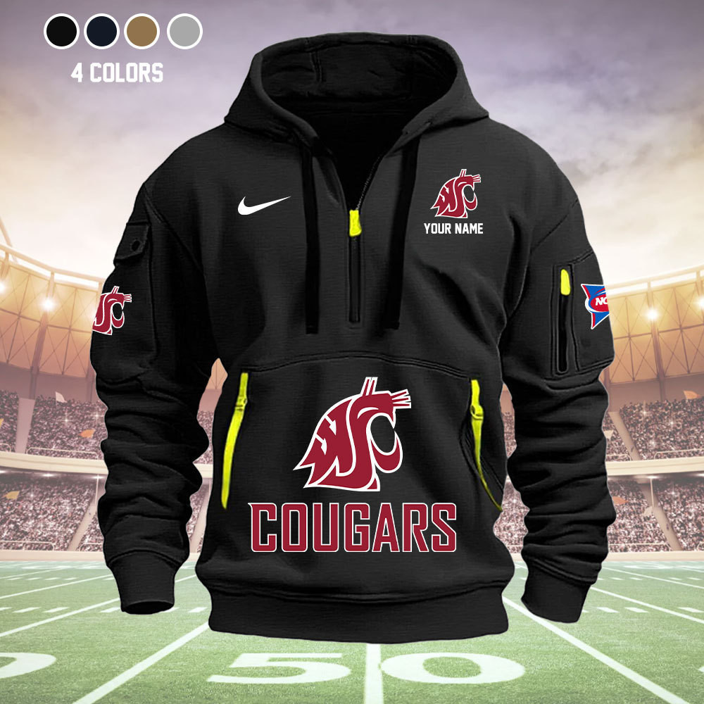 Buildercar - Washington State Cougars Quarter Zip Hoodie Set