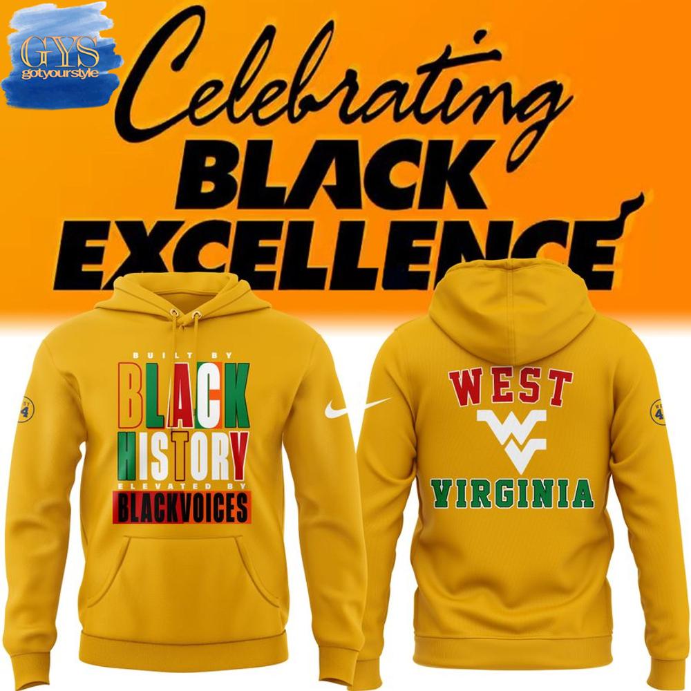 Buildercar - West Virginia Mountaineers Black Excellence Night Hoodie