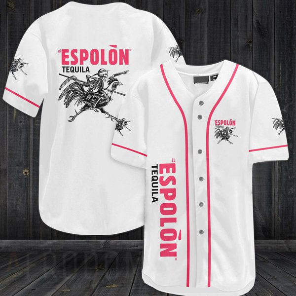 Buildercar - White Espolon Tequila Baseball Jersey