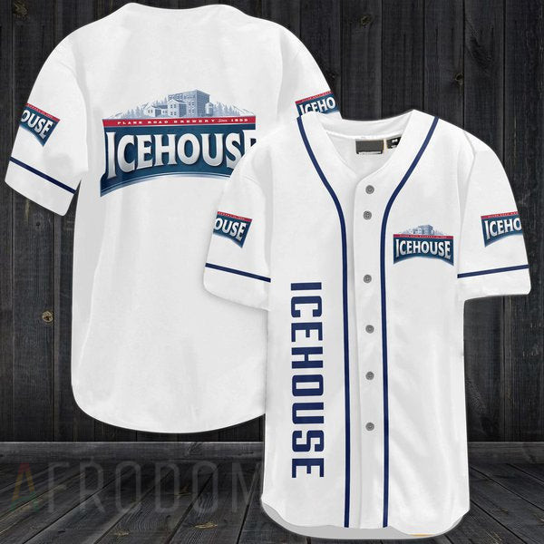 Buildercar - White Icehouse Beer Baseball Jersey