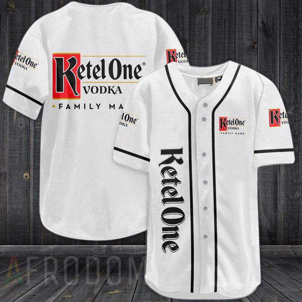 Buildercar - White Ketel One Vodka Baseball Jersey