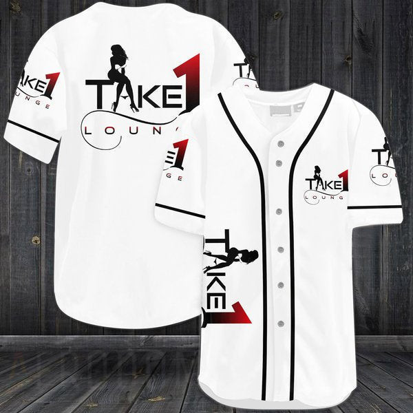 Buildercar - White Take 1 Lounge Baseball Jersey