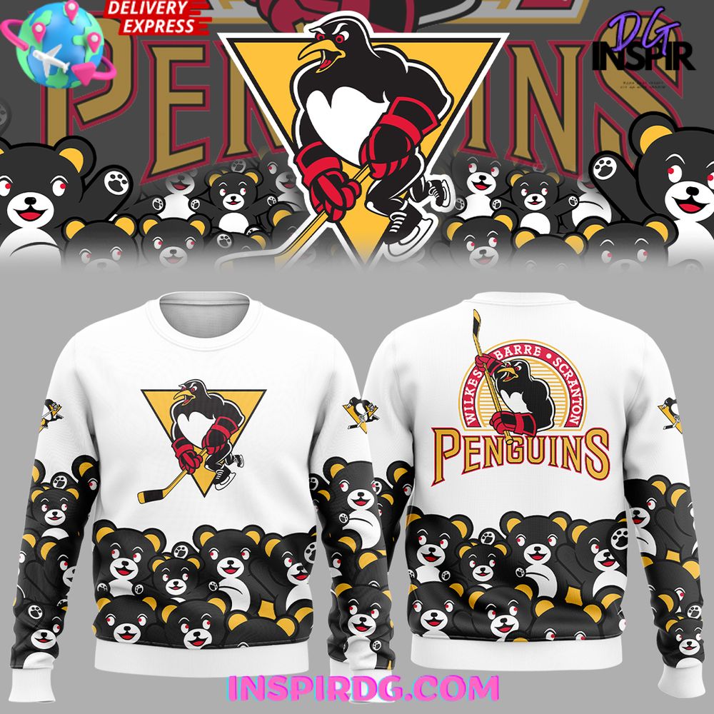 Buildercar - Wilkes-Barre/Scranton Penguins Teddy Bear Edition Sweatshirt Hoodie