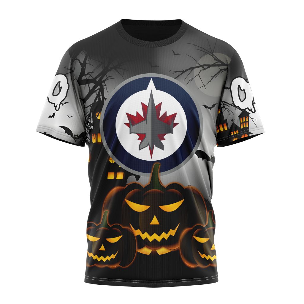 Buildercar - Winnipeg Jets For Halloween Personalized Name And Number T-Shirt