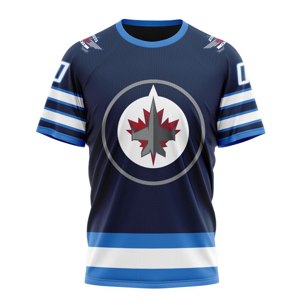 Buildercar - Winnipeg Jets Personalized Home Kits Personalized Name And Number T-Shirt