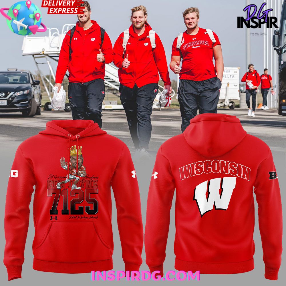Buildercar - Wisconsin Badgers Ron Dayne 7125 Limited Sweatshirt Hoodie