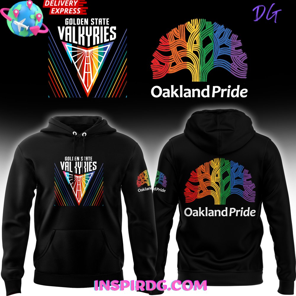 Buildercar - WNBA Golden State Valkyries Oakland Pride Black Sweatshirt Hoodie