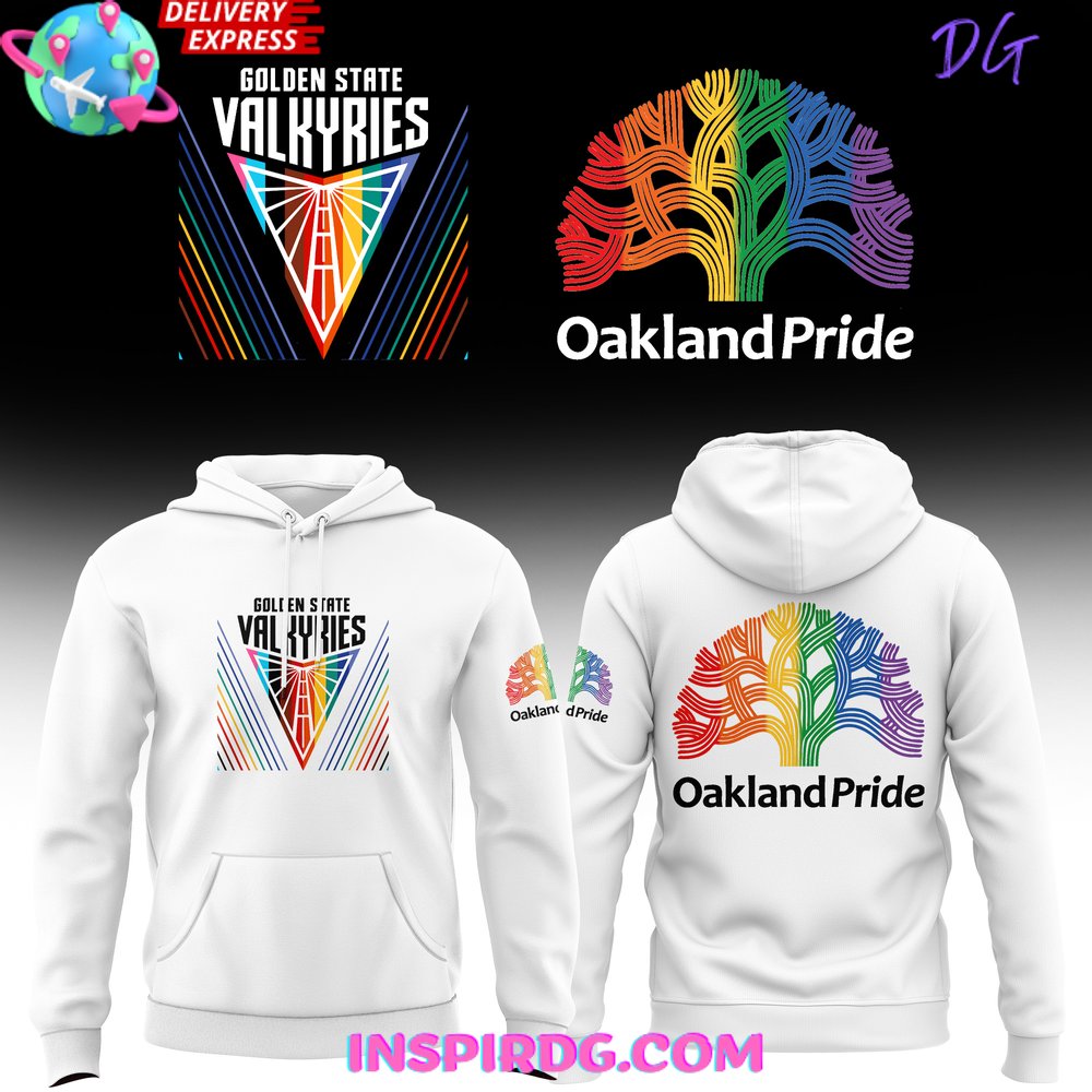 Buildercar - WNBA Golden State Valkyries Oakland Pride White Sweatshirt Hoodie