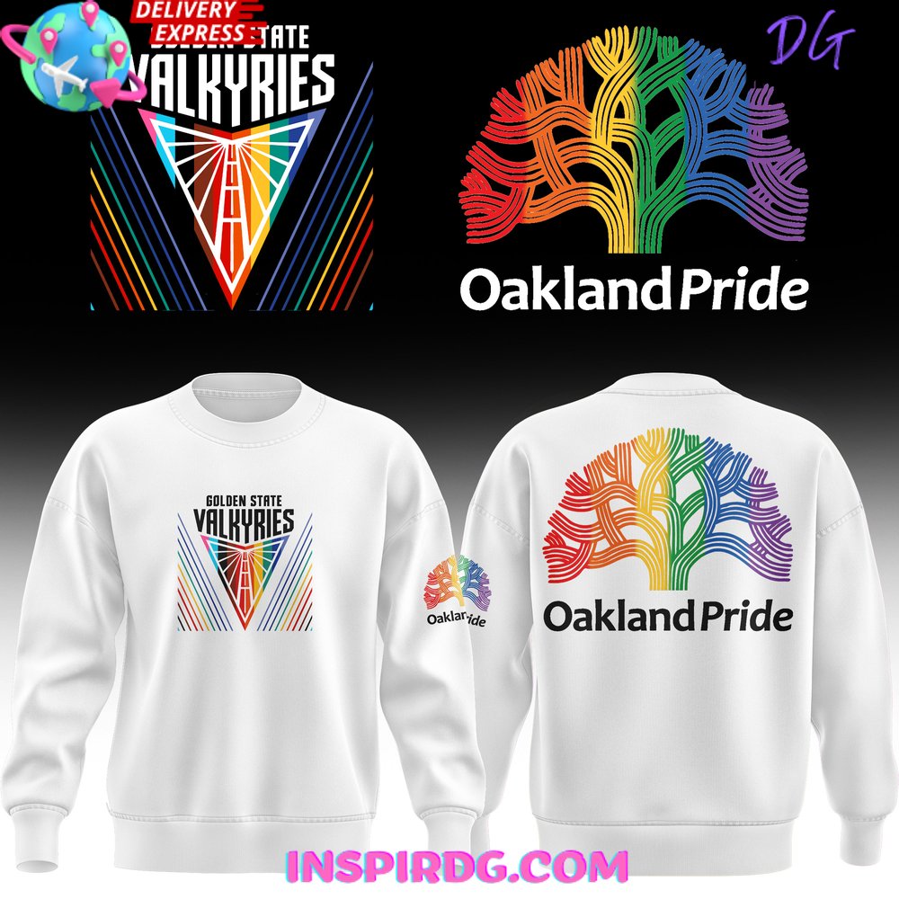 Buildercar - WNBA Golden State Valkyries Oakland Pride White Sweatshirt Hoodie