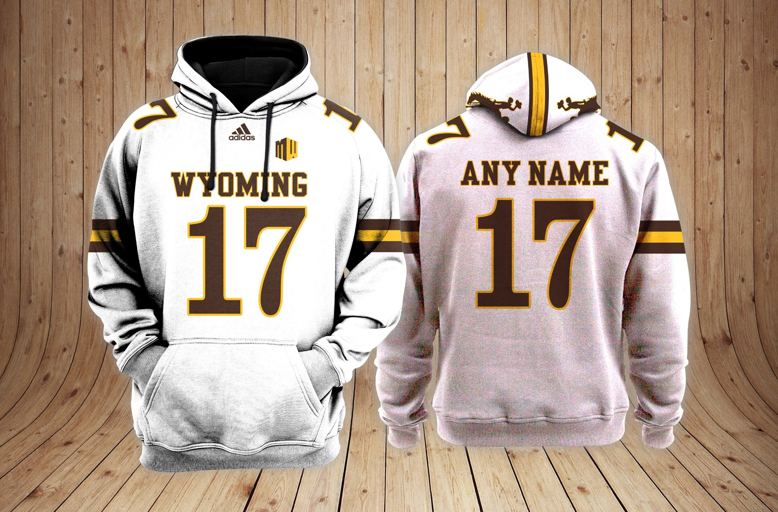 Buildercar - Wyoming Cowboys football NCAA Custom 3D Hoodie PT19462