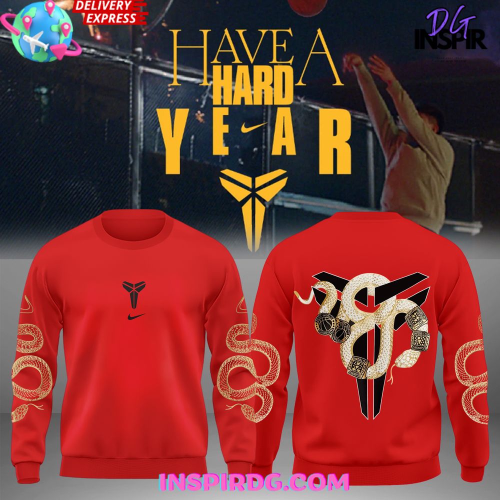 Buildercar - Year of the Mamba Nike Kobe Red Sweatshirt Hoodie