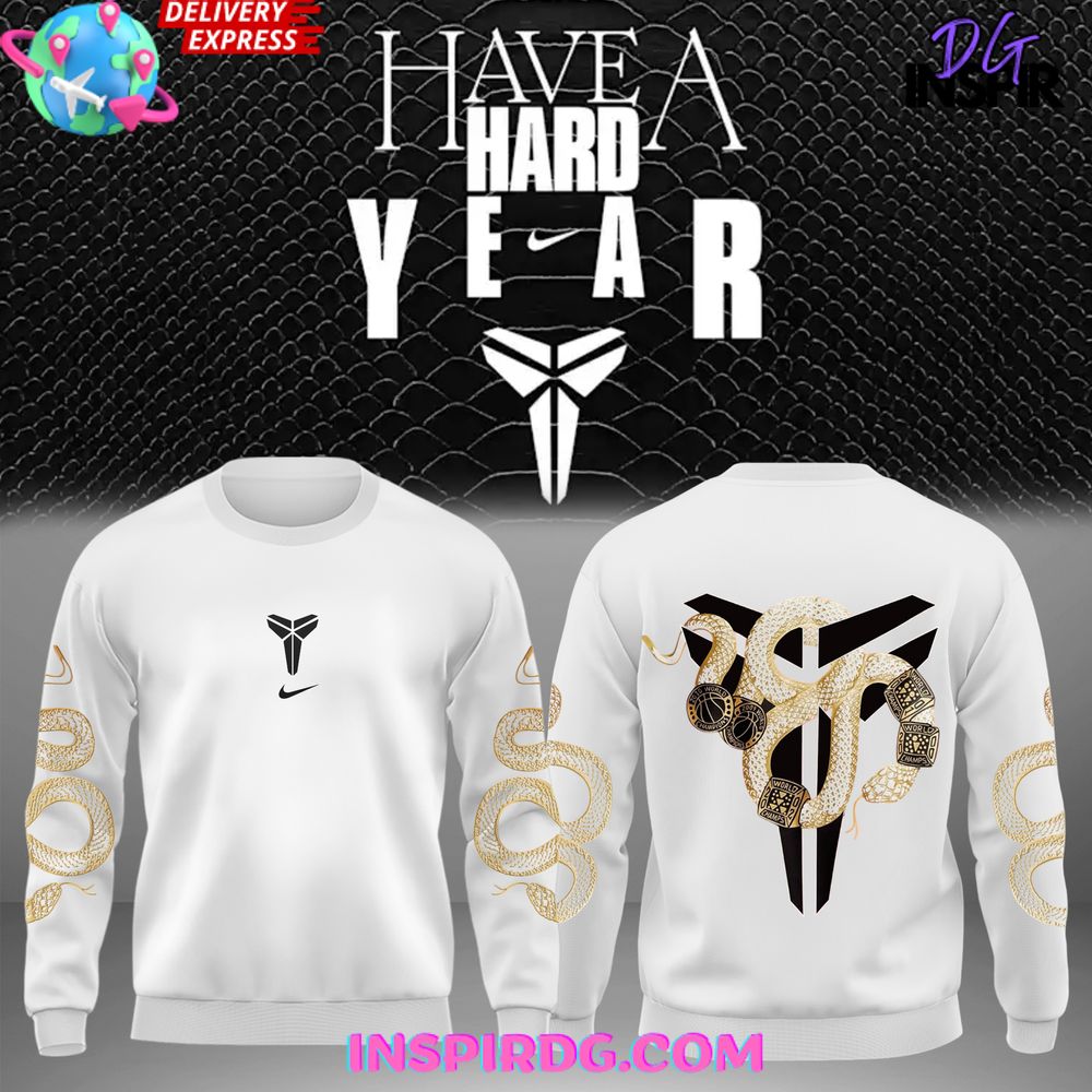 Buildercar - Year of the Mamba Nike Kobe White Sweatshirt Hoodie