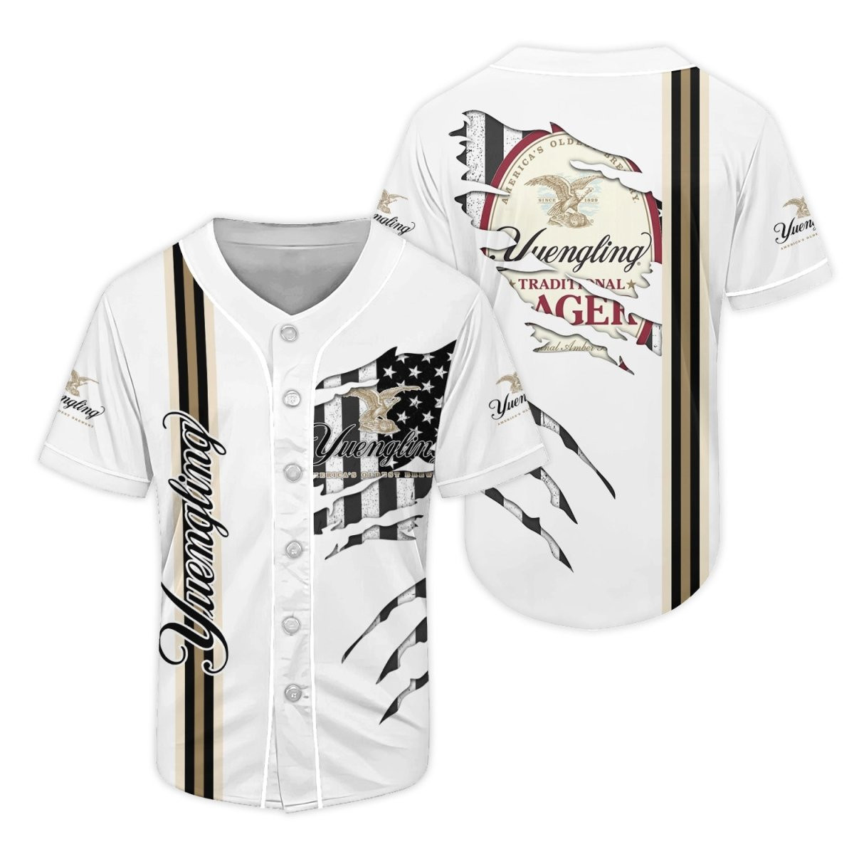 Buildercar - Yuengling Claw Scratches Baseball Jersey