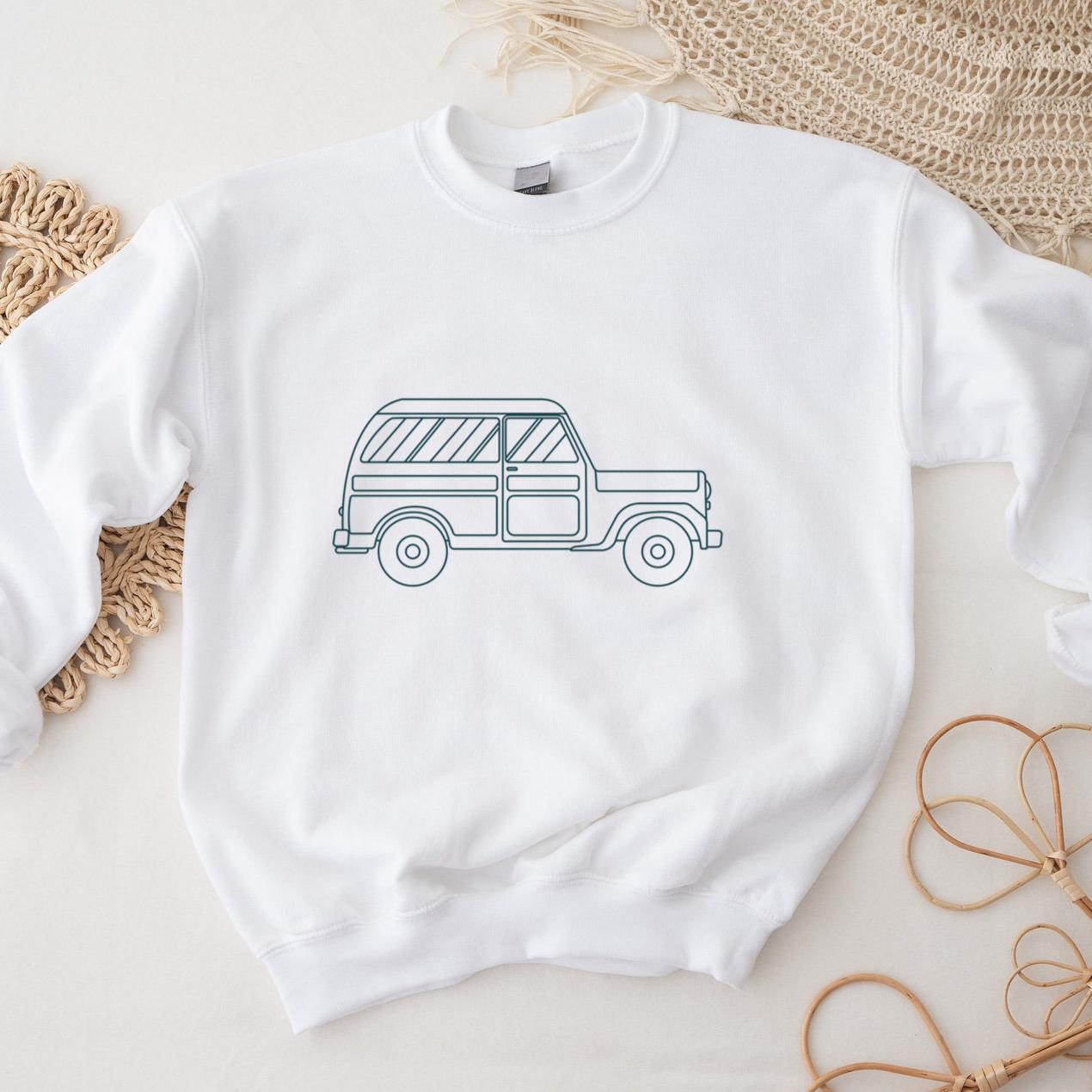 Car Body Style Wheel Stroke Sweatshirt