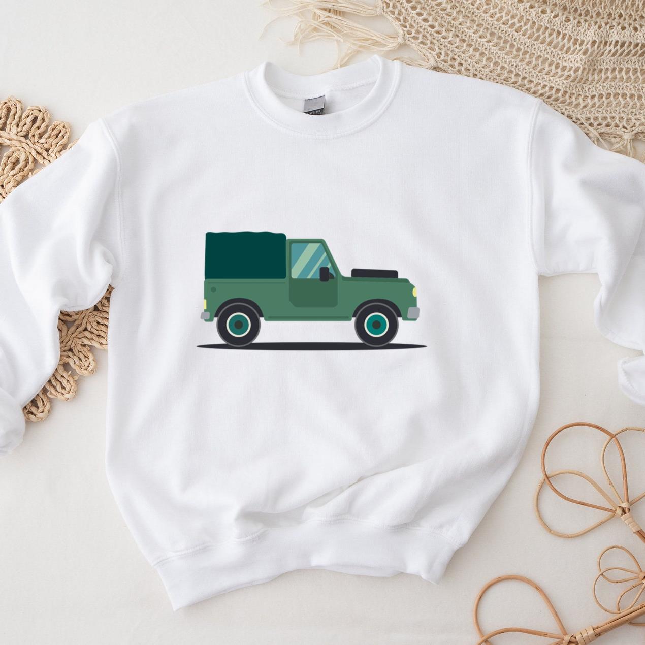 Car Body Vehicle Wheel Car Flat Sweatshirt