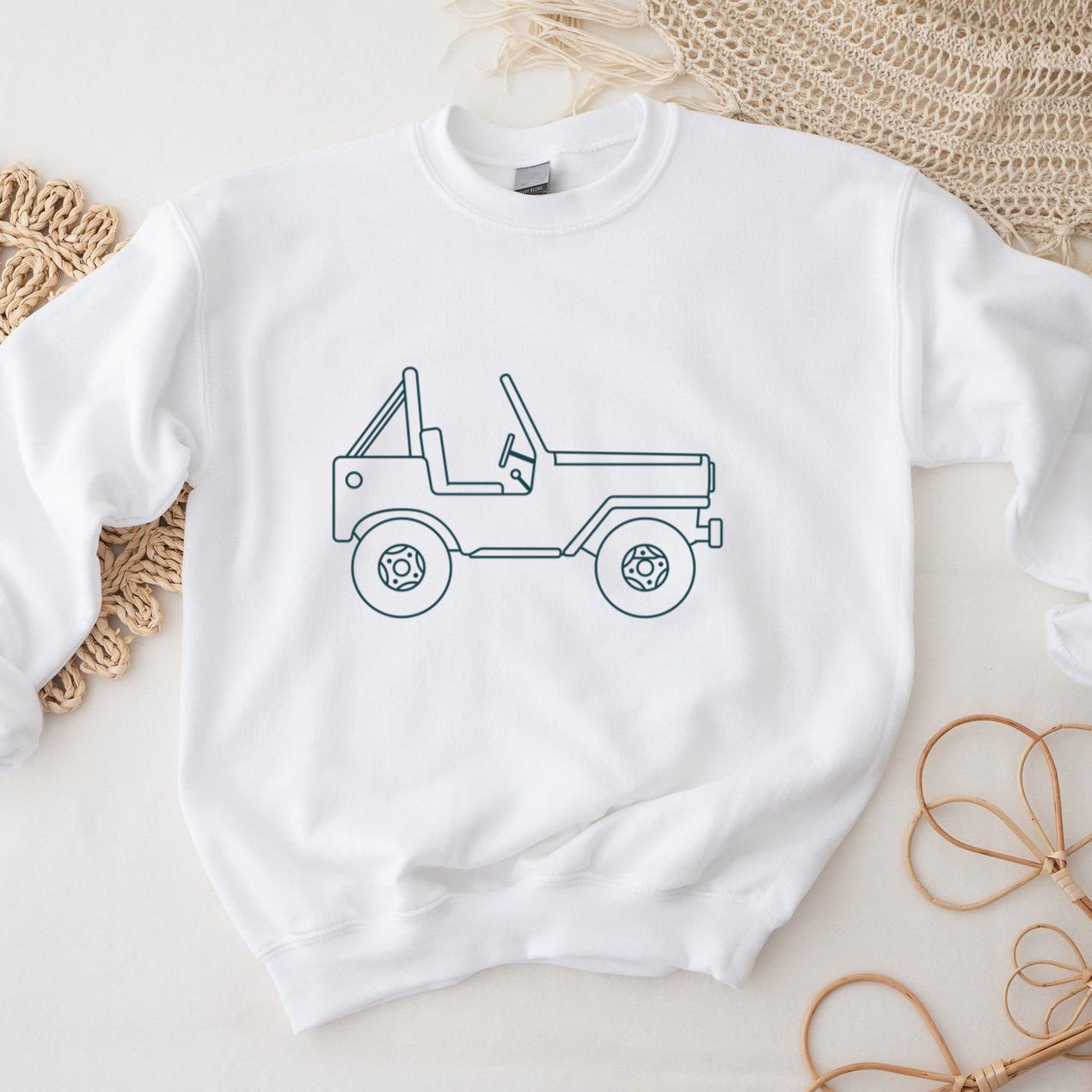 Car Vehicle Body Wheel Car Stroke Sweatshirt