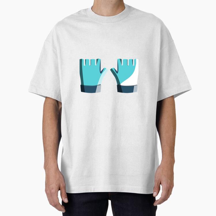 Cycling Gloves Icon Oversized T-Shirt