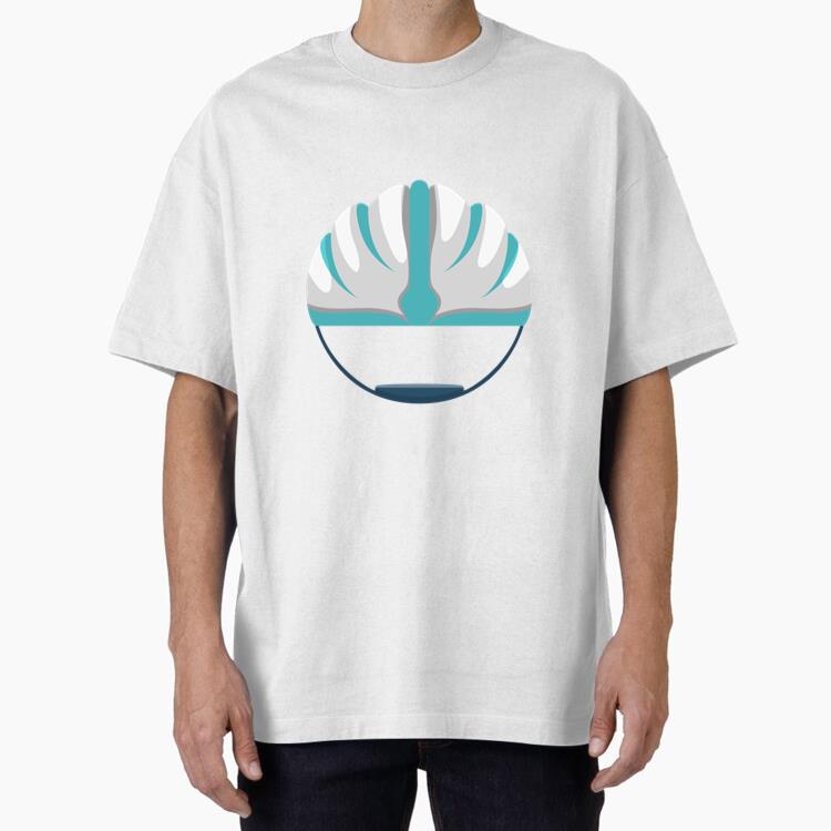 Cycling Helmet Icon Oversized T-Shirt