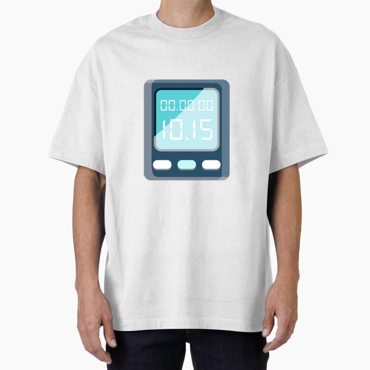 Cycling Watch Icon Oversized T-Shirt