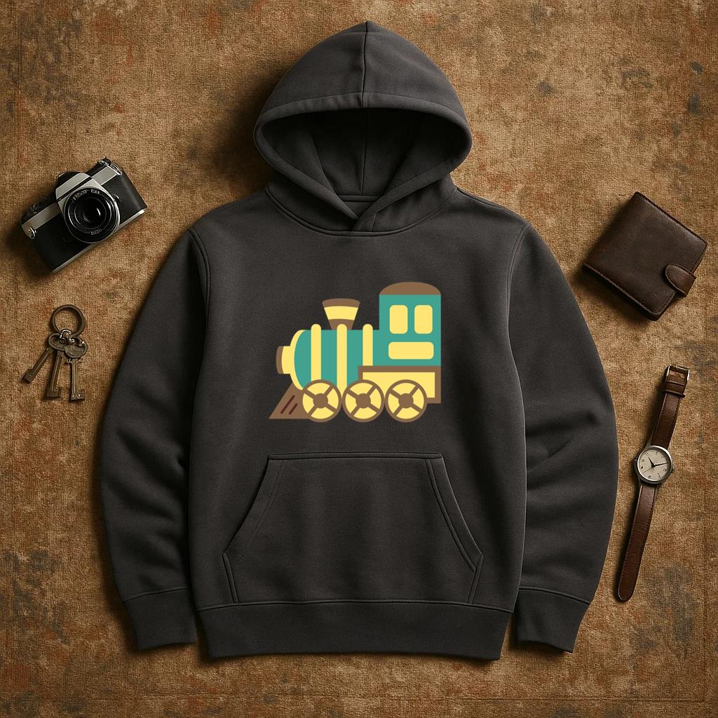 Train Engine Toy Flat Hoodie